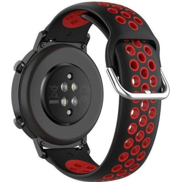 Ремінець Deexe Dual Color для годинника з шириною кріплення 20мм - Purple / Green (Black / Red)