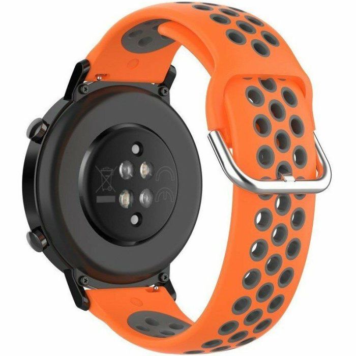 Ремінець Deexe Dual Color для годинника з шириною кріплення 20мм - Purple / Green (Orange / Grey)