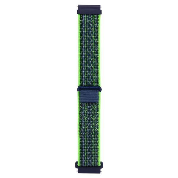 Ремінець Sport Loop для смарт годинників - 22 мм  (Bright green with blue)