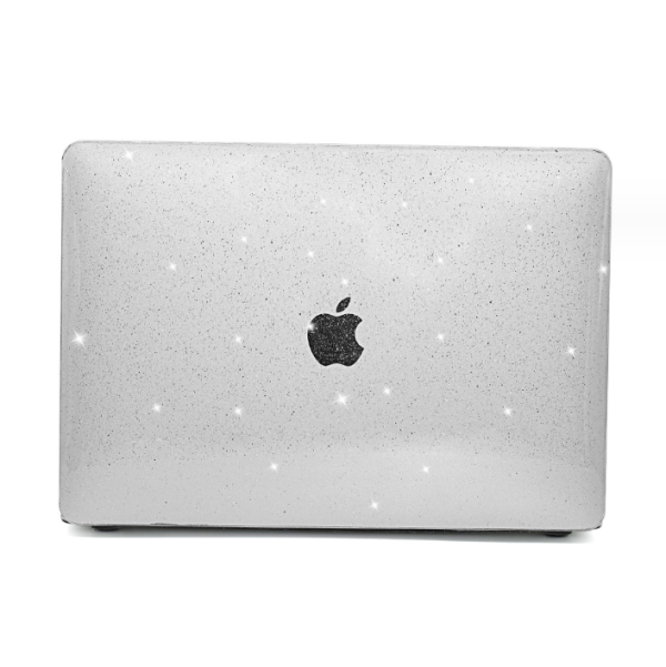 Чохол накладка для MacBook Pro 14" (A2442) з блискітками (Прозорий)