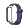 Силіконовий ремінець з захисною рамкою для Samsung Galaxy Fit 2 (синій)