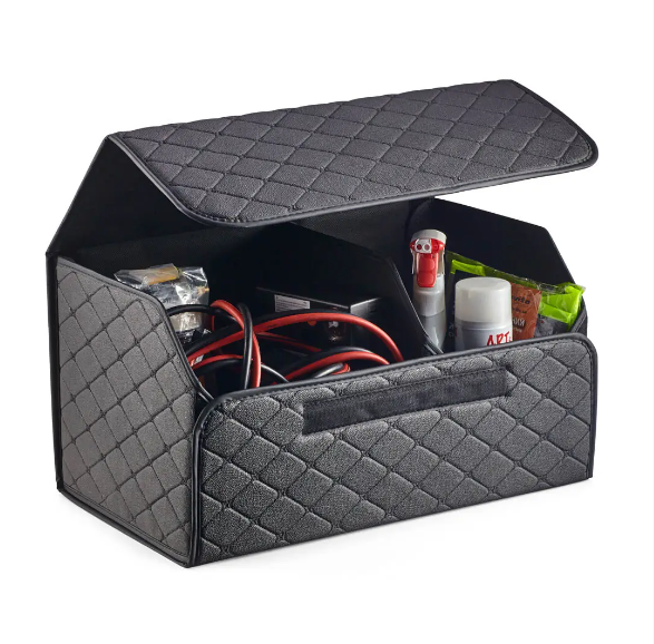 Органайзер у багажник авто BlackPink Розмір L (довжина 54см Висота 29см Глибина 32см) Чорна (Чорний)