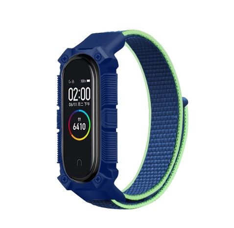 Ремінець Nylon Протиударний для Xiaomi Mi Band | 5 | 6 |  (Синій)