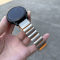 Титановый ремешок для Garmin 26 мм Quick Release — браслет Titanium с силиконовой вставкой, защита о (silver+orange)