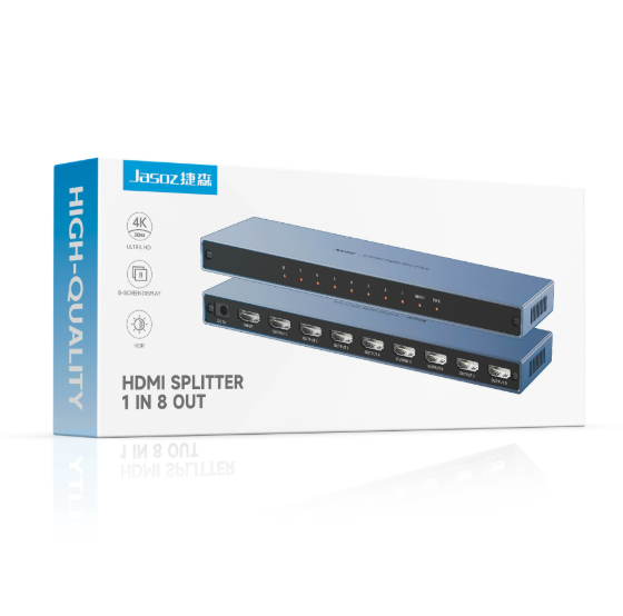 HDMI сплітер Jasoz  4K@30Hz (1*8)