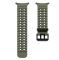 Двоколірний силіконовий ремінець для Samsung Watch Ultra 47 мм (темно зелений)