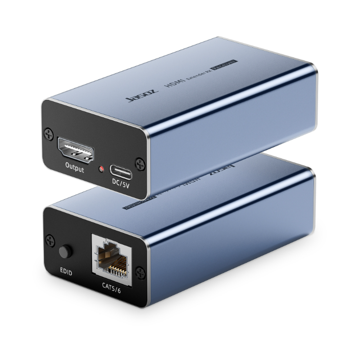 HDMI подовжувач Type-С живлення Extender G162 — до 50 м CAT5/6 | 1080p 60Hz | Алюмінієвий корпус