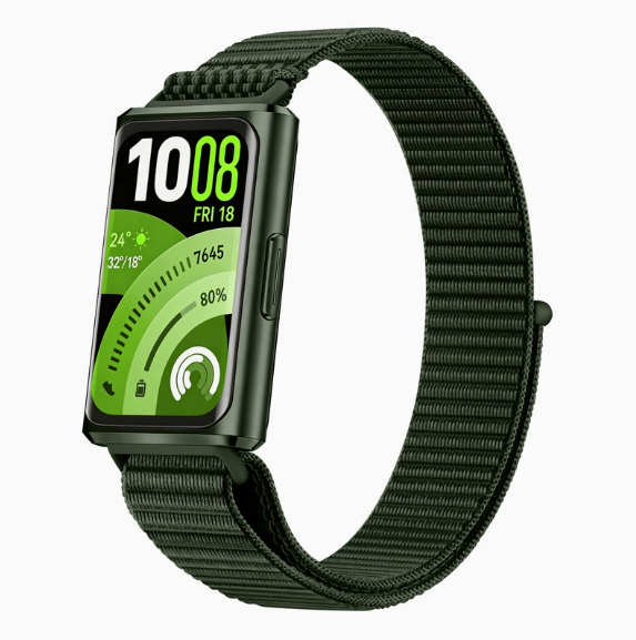 Петля-ремінець з нейлону для Huawei Band 11 / 11 Pro • М’який • Регульований • Липучка (хакі)