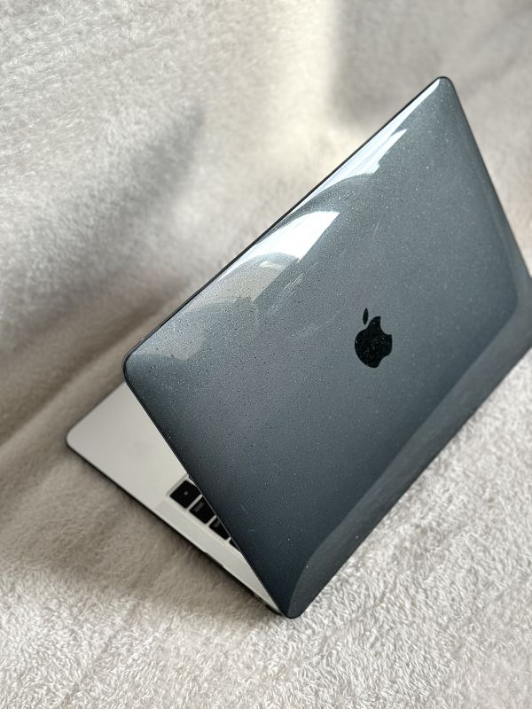 Чохол накладка для MacBook Pro 16" (A2485) з блискітками (Чорний)