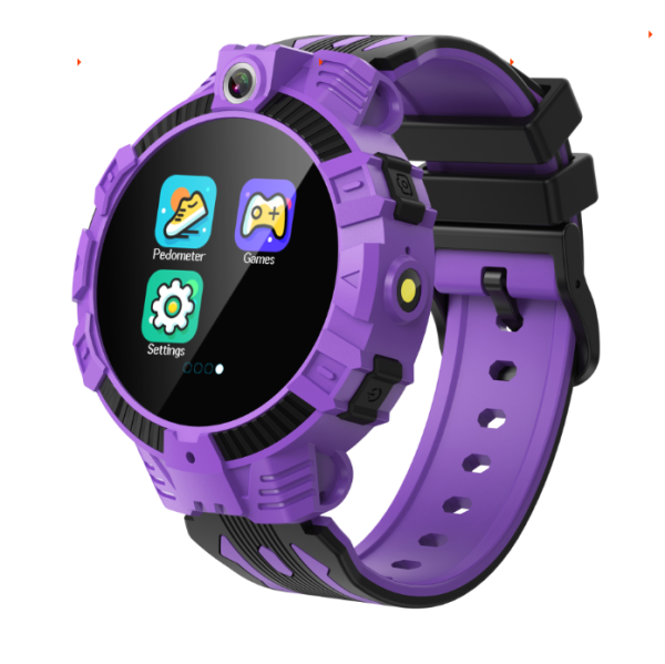 Дитячий смарт годинник (Геолокація+SOS+GPS)  Y04 (Violet)