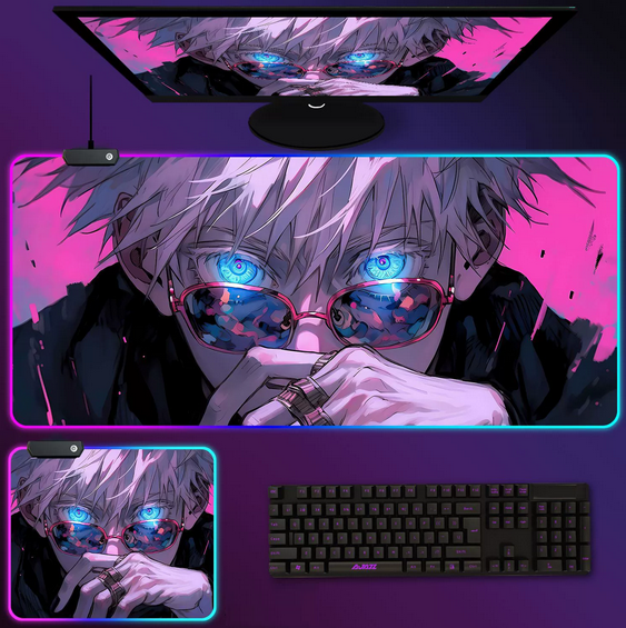 Килимок для мишки LED 80*30 см. Anime (Print 11)