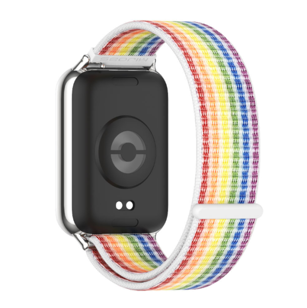 Нейлоновий ремінець з липучкою для Redmi Watch 4 / 5, Mi Band 8 Pro / 9 Pro (Різнокольоровий)