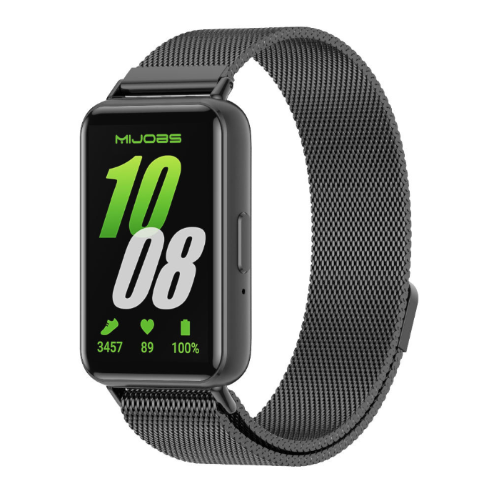 Магнітний металевий ремінець MIJOBS Milanese для Samsung Galaxy Fit3 (чорний)