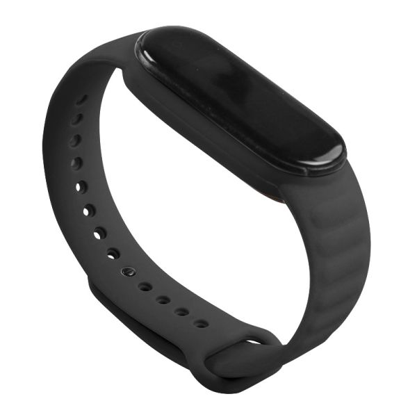 Силиконовый ремешок класический Ripple для Mi Band 3 | 4, Темно-Синий (Чорний)