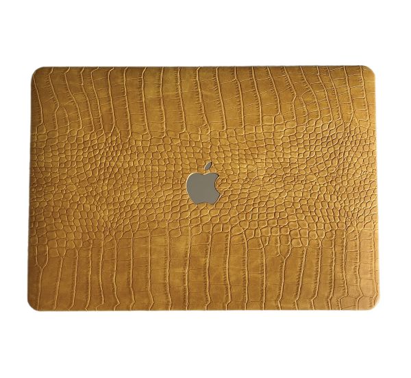 Чохол накладка шкіряна на MacBook Pro 16.2 A2485 | A2780 (Гірчичний)