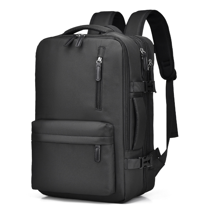 Універсальний рюкзак-трансформер 15.6" із USB-портом та розширенням обʼєму  (Чорний)