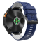 Силіконовий ремінець з карбоновим візерунком 26 мм для Garmin Fenix / Enduro / Tactix (Blue)