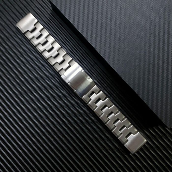 Ремінець Vented Titanium для Garmin 22 mm. (Срібний)