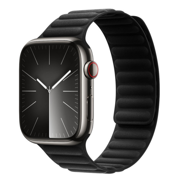 Магнітний ремінець Premium для Apple Watch 49/45/44/42 mm AAA+,  (Чорний)