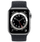 Силіконовий ремінець Braid для Apple Watch 38/40/41 AAA+, Зелений (Чорний)