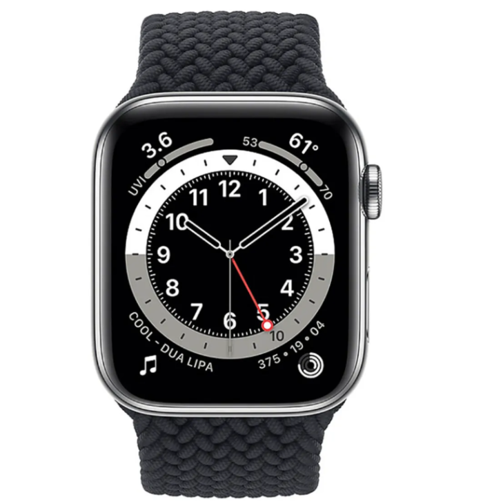 Силіконовий ремінець Braid для Apple Watch 38/40/41 AAA+, Зелений (Чорний)