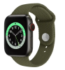 Силіконовий ремінець Braid для Apple Watch 38/40/41 AAA+, Зелений (Зеленый)