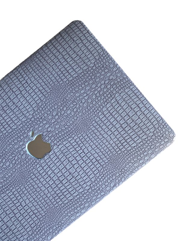 Чохол накладка шкіряна на MacBook Pro 16.2 A2485 | A2780 (блакитний)