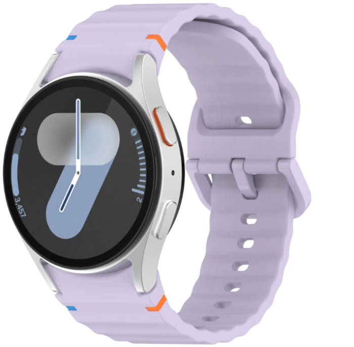 Силіконовий ремінець для Samsung Galaxy Watch 7/FE/6/5/4 (Фіолетовий)