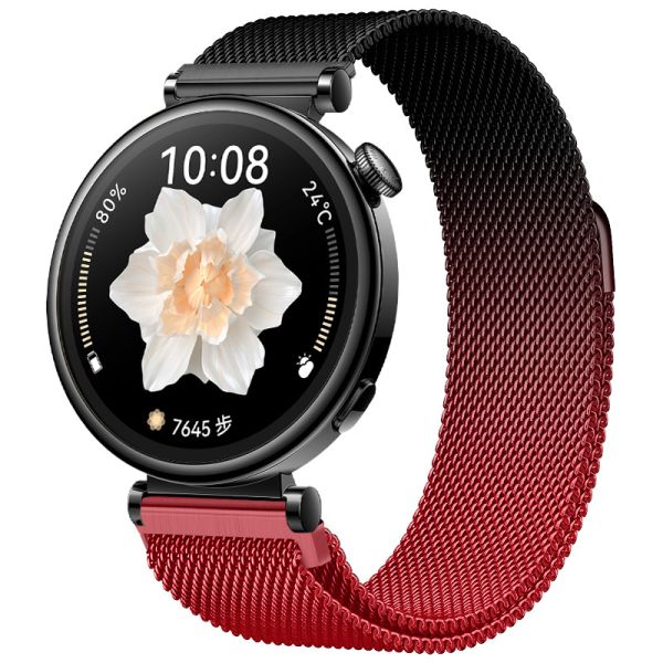 Ремінець міланська петля 20mm  (Red/Black)
