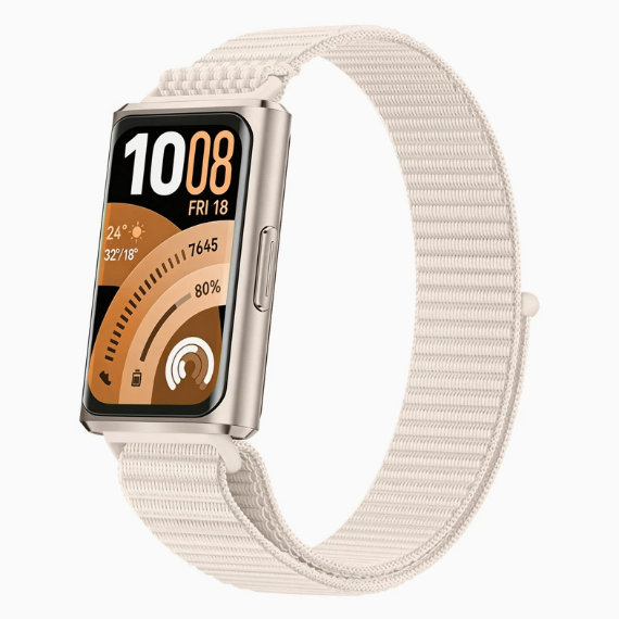 Петля-ремінець з нейлону для Huawei Band 11 / 11 Pro • М’який • Регульований • Липучка (бежевий)