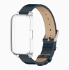 Захисний чохол MIJOBS з ремінцем зі шкіри/мікрофібри для Huawei Band 10 / 9 / 8, з підтримкою NFC (синій)