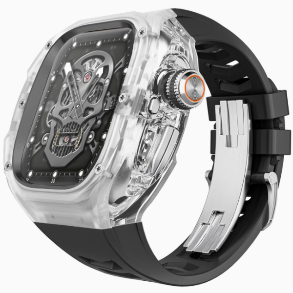 Захисний корпус MOD Quick Release для Apple Watch Ultra 49 мм (Ultra 1 / Ultra 2 / Ultra 3) з ремінц (black transparent)