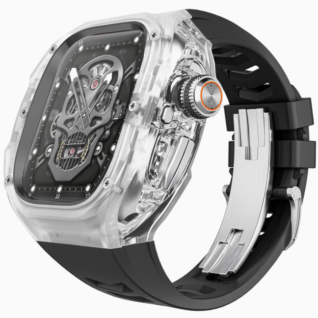 Захисний корпус MOD Quick Release для Apple Watch Ultra 49 мм (Ultra 1 / Ultra 2 / Ultra 3) з ремінц (black transparent)