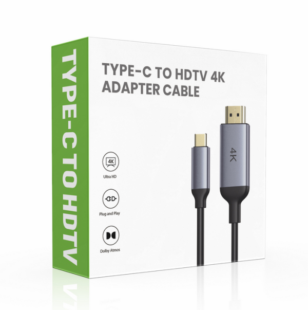 Кабель-адаптер Type-C → HDMI 4K/60Hz (1 м) | Модель ZX123
