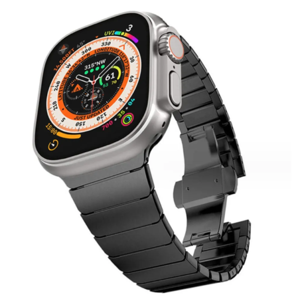 Ремінець мтеличний IRON для Apple Watch 49/45/44/42 mm AAA+,  (Чорний)