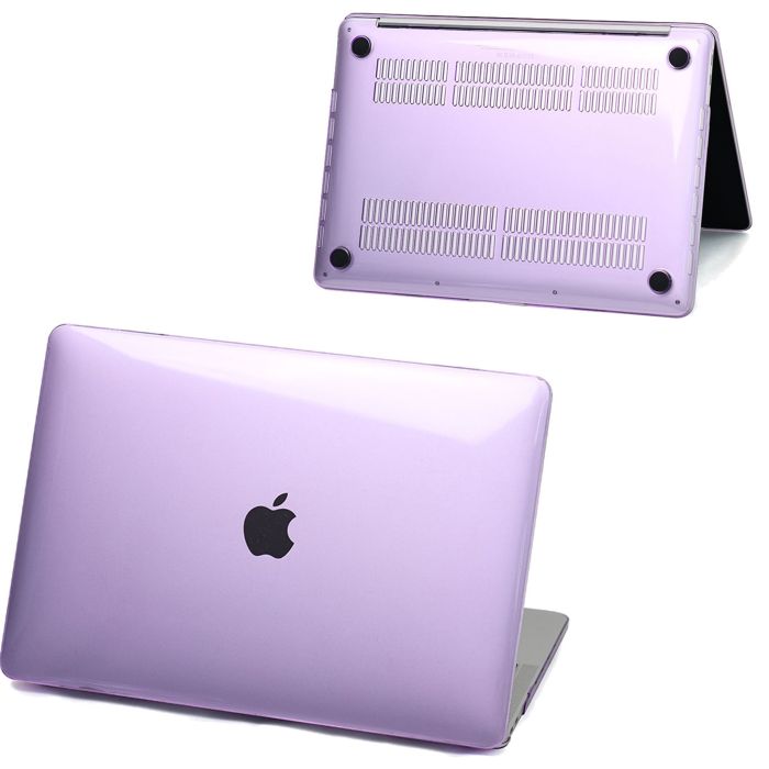 Чохол прозорий на MacBook Pro 16 (A2141) (Фіолетовий)