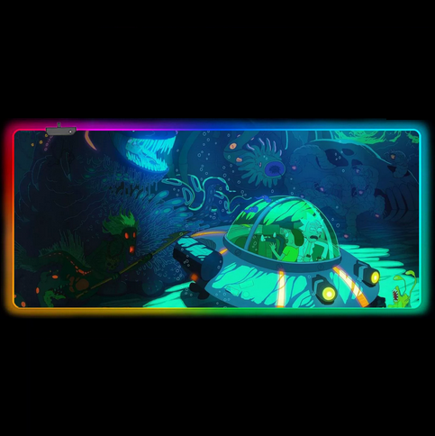 LED килимок для мишки "Rick and morty" 80*30 см (20)