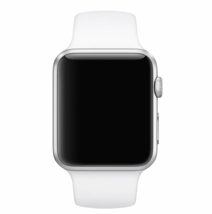 Ремінець силіконовий для Apple Watch 42 / 44 / 45 / 49 AAA+,  (Білий)