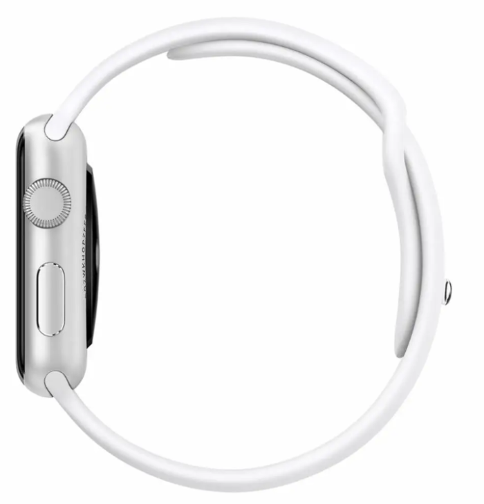 Ремінець силіконовий для Apple Watch 42 / 44 / 45 / 49 AAA+,  (Білий)
