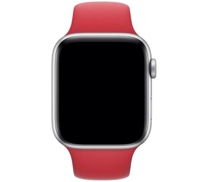 Ремінець силіконовий для Apple Watch 42 / 44 / 45 / 49 AAA+,  (Червоний)