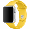 Ремінець силіконовий для Apple Watch 42 / 44 / 45 / 49 AAA+,  (Жовтий)