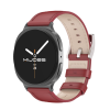 Шкіряний ремінець для Samsung Galaxy Watch 8 (40/44 мм) / Watch Ultra — натуральна шкіра, нержавіюча (червоний+чорний)