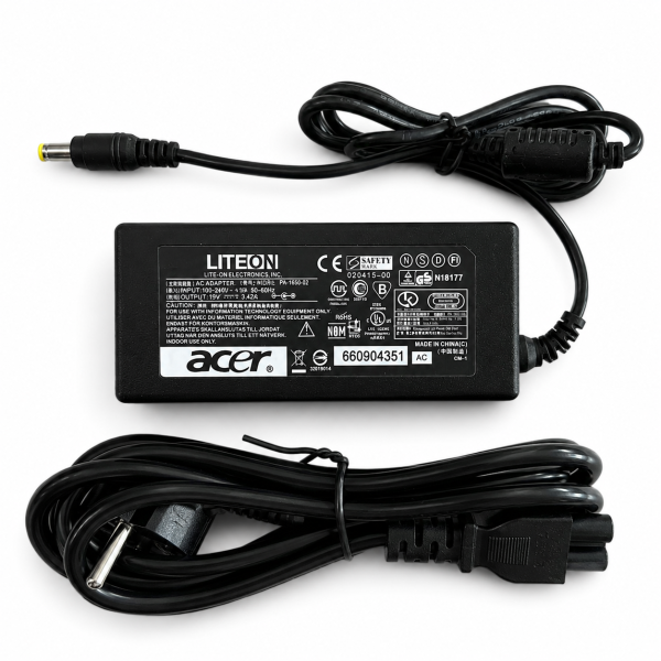 Блок живлення для ноутбука Acer 65W 19V 3.42A 5.5×1.7 мм (блок +шнур)