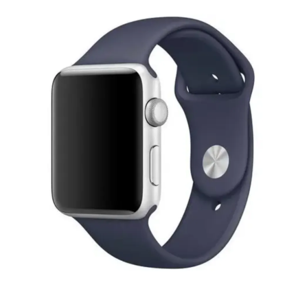 Ремінець силіконовий для Apple Watch 42 / 44 / 45 / 49 AAA+,  (Синій)