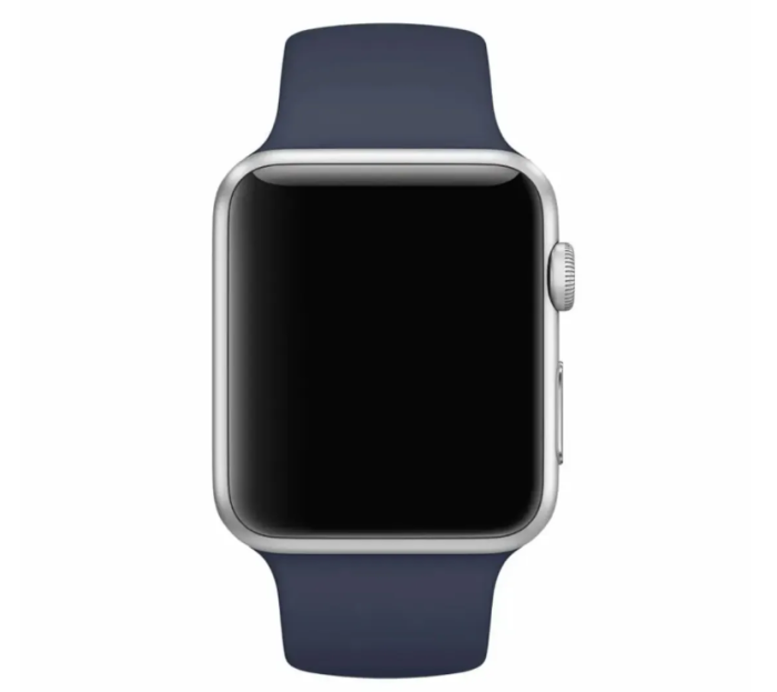 Ремінець силіконовий для Apple Watch 42 / 44 / 45 / 49 AAA+,  (Синій)