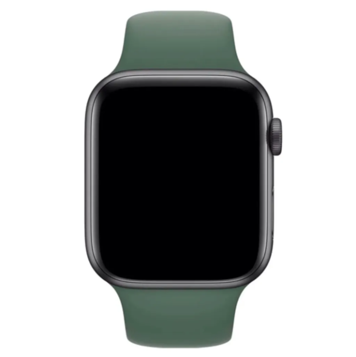 Ремінець силіконовий для Apple Watch 42 / 44 / 45 / 49 AAA+,  (Зеленый)