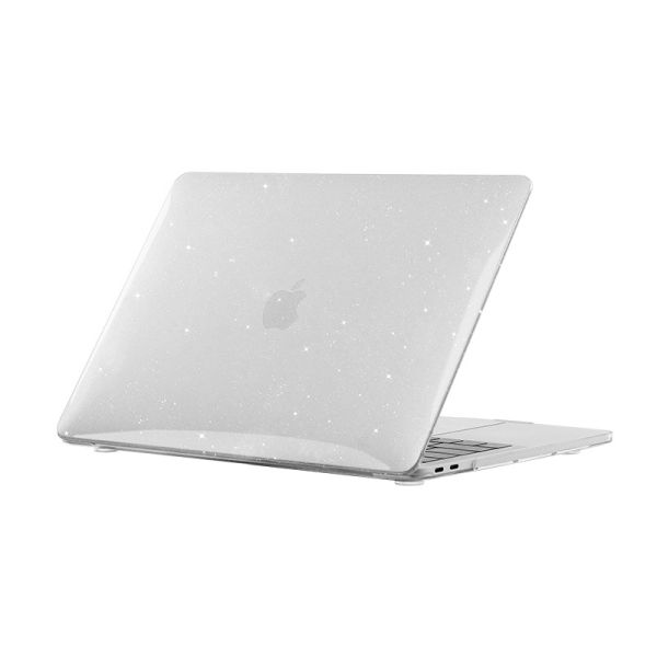 Чохол для MacBook Air 15" A2941 c блискітками (Прозорий)