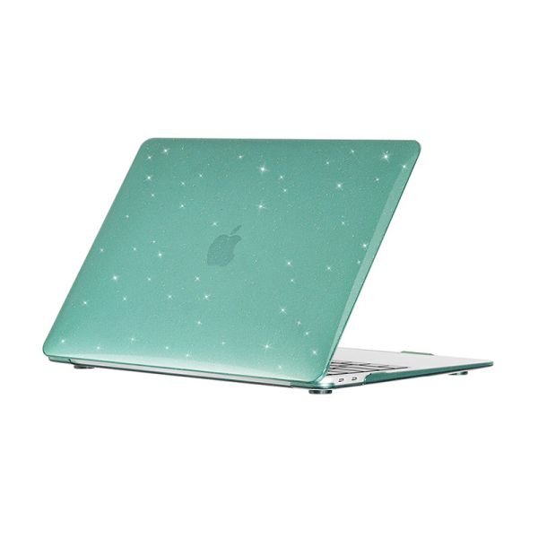 Чохол для MacBook Air 15" A2941 c блискітками (Изумрудный)