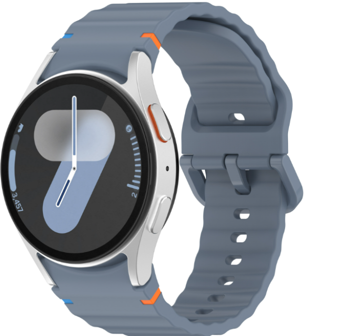 Силіконовий ремінець для Samsung Galaxy Watch 7/FE/6/5/4 (Синій)