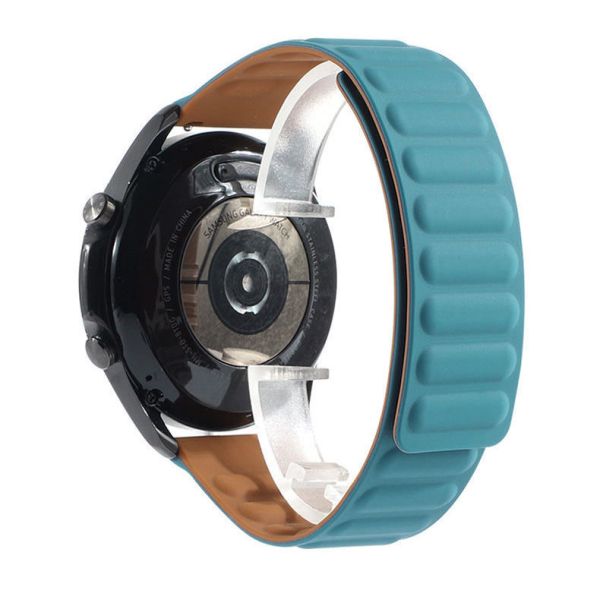 Ремінець силіконовий магнітний MagStrap 22 мм Amazfit GTR | Stratos 3,  (Малахитовый)